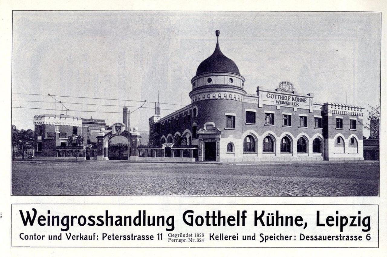 Hotel Zur Alten Stadtkellerei ไลป์ซิก ภายนอก รูปภาพ Gottlieb Kühn's Leipzig warehouse, 1924